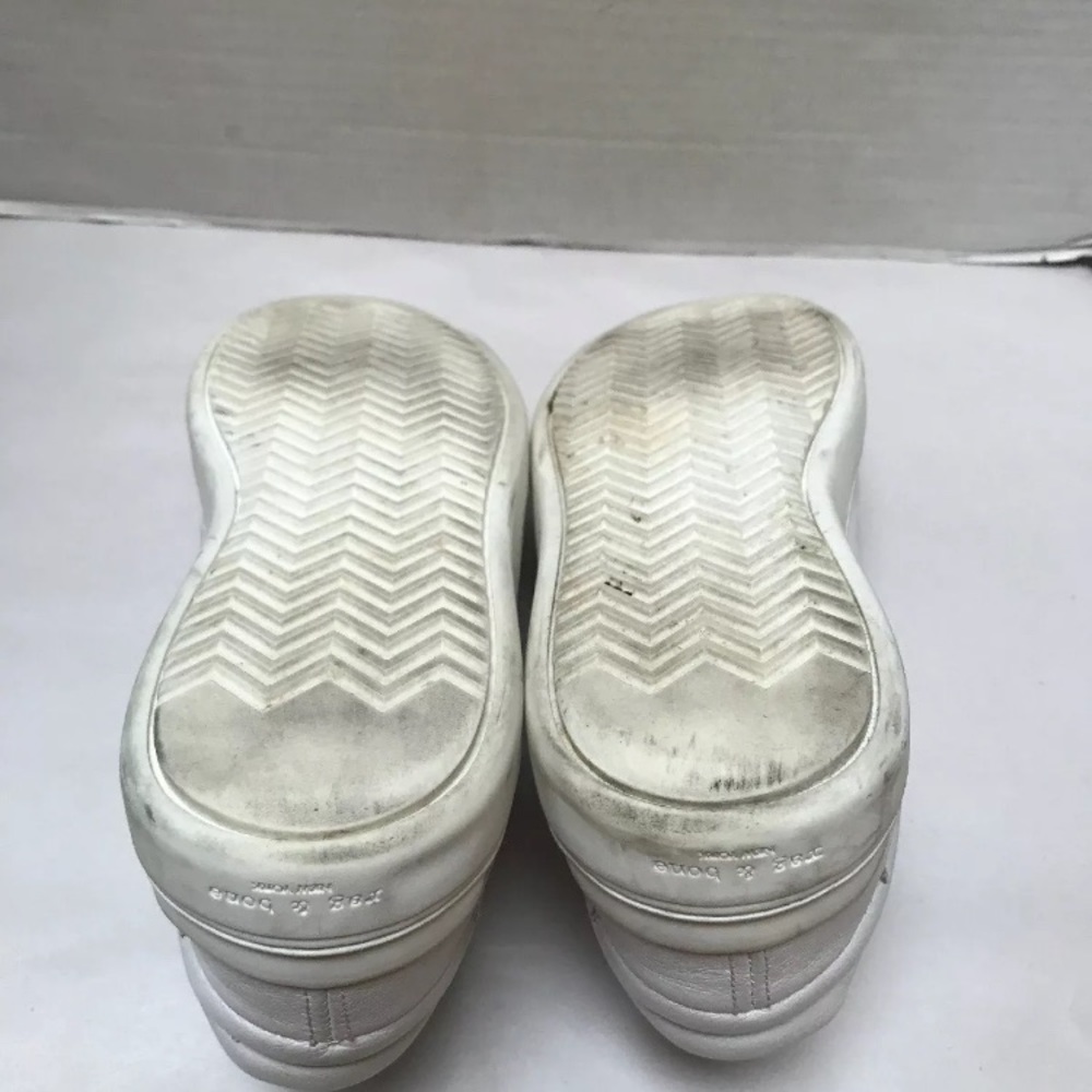 Rag & Bone White Leather Sneakers Sz 9.1/2 - Picture 8 of 12
